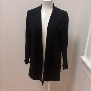 Sioni Black Women's open sweater cardigan. Large